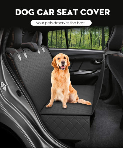 Dog Car Seat Cover View Mesh Pet Carrier Hammock Safety Protector Car Rear Back Seat Mat With Zipper And Pocket For Travel