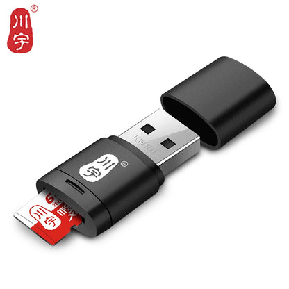 Kawau Micro SD Card Reader 2.0 USB High Speed ​​Adapter with TF Card Slot C286 Max Support 128GB Memory Card Reader for Computer