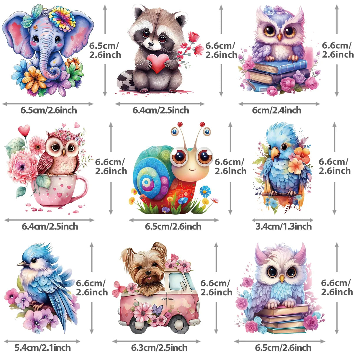 Set Of Patch Iron-on Clothes Cute Animal Cars Clothing Deco New Design Diy Accessory Heat Transfer Washable Badges Patch