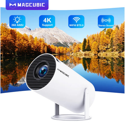 Magcubic Projector HY300 PRO 4K Android 11 Dual Wifi6 260ANSI Allwinner H713 BT5.0 1080P 1280*720P Home Cinema Outdoor Projetor